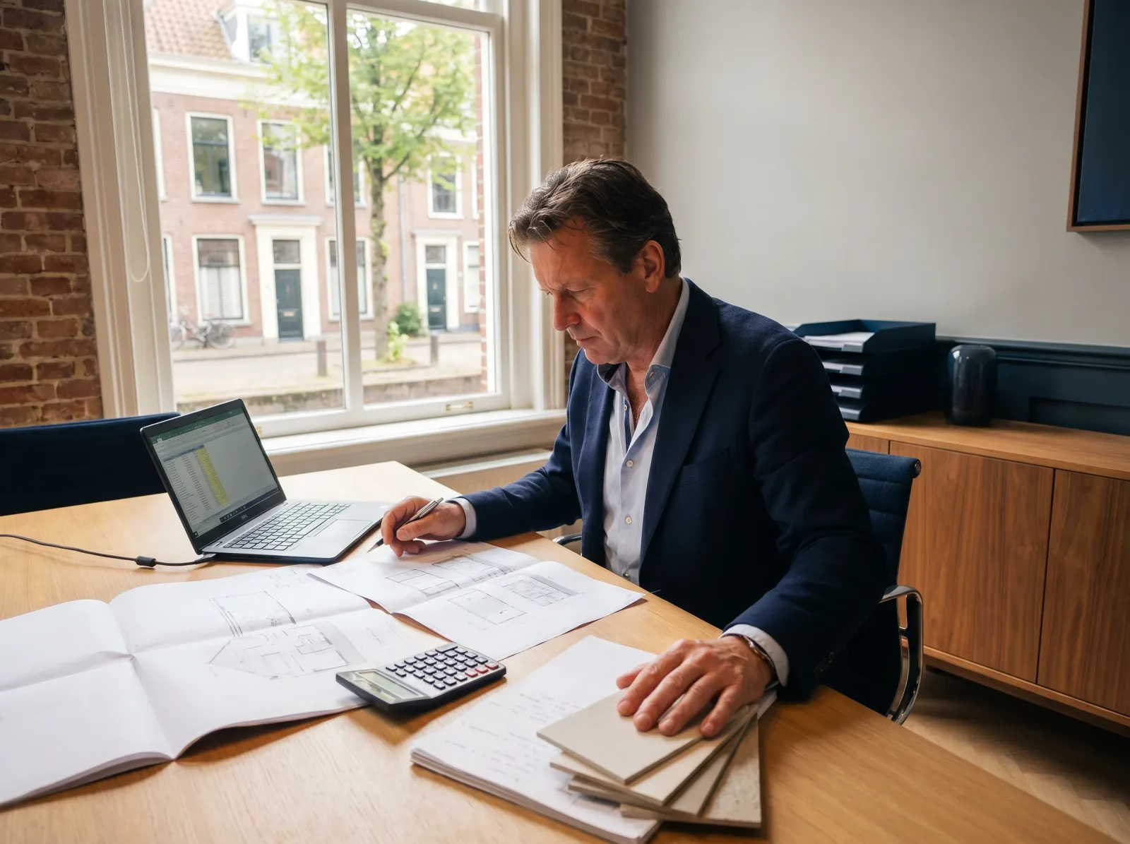 Zakelijk overleg over een projectvraag