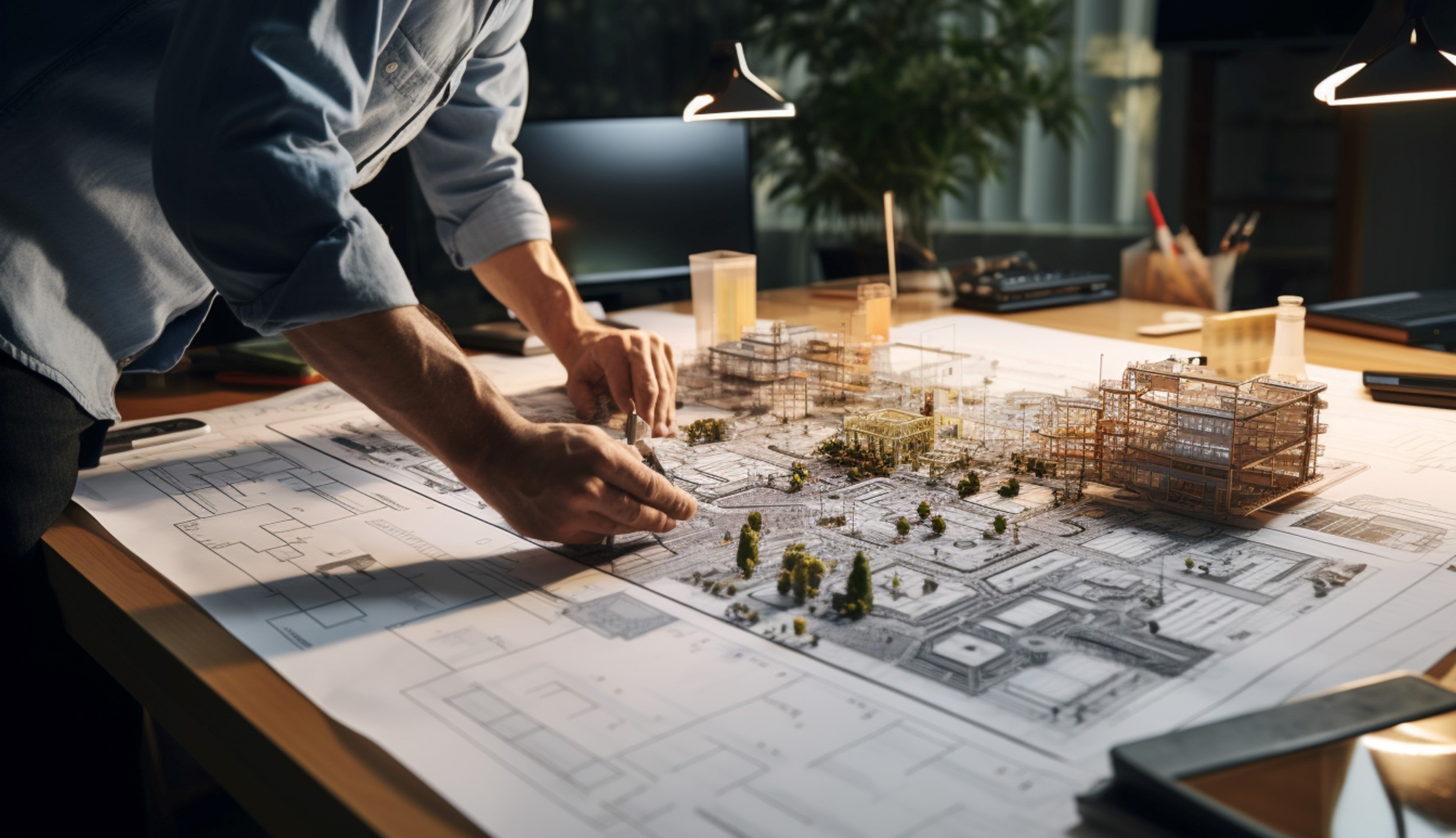 Technische tekeningen worden beoordeeld voor de volgende projectfase